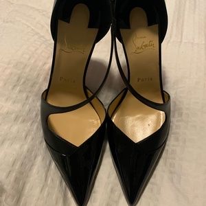 Christian Louboutin Round And Square 100 Red Sole Pumps